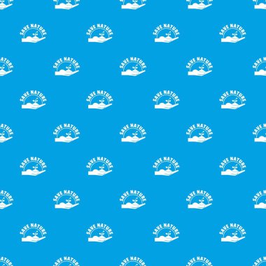 Filiz el desen vektör kesintisiz mavi