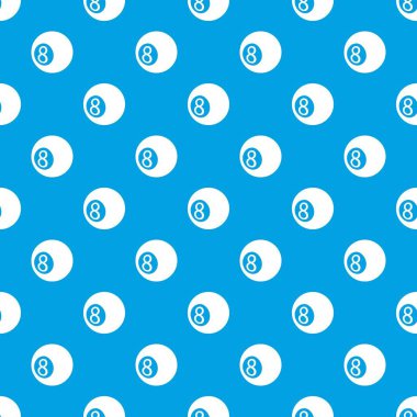 Bilardo topu desen vektör kesintisiz mavi