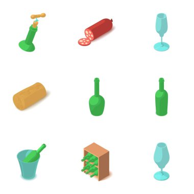 Shtof Icons set, izometrik stili