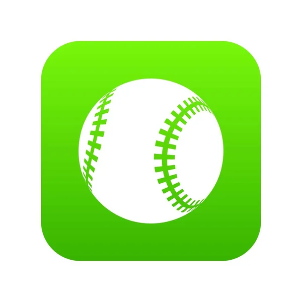 Honkbal pictogram groen vector — Stockvector