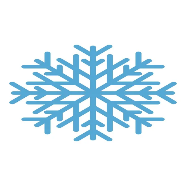 Sneeuwvlok pictogram, isometrische stijl — Stockvector