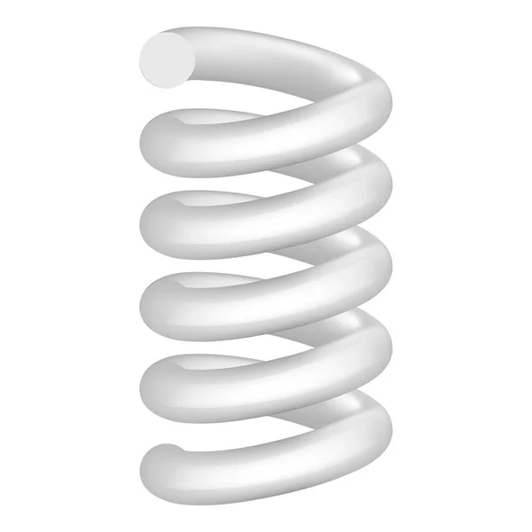 Coil spring icon, realistic style — Stock Vector