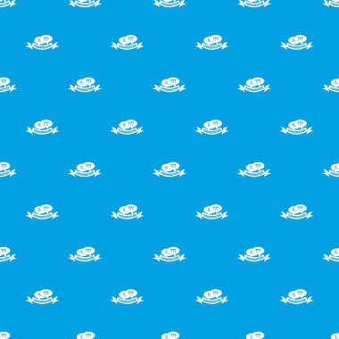 Konuşma desen vektör kesintisiz mavi