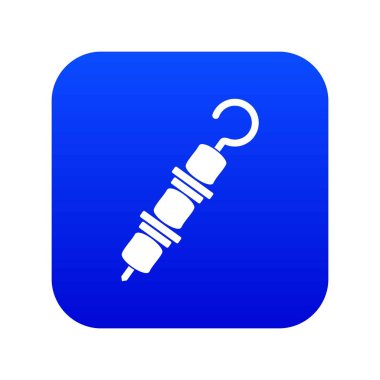 Kebap Şiş simgesini dijital mavi