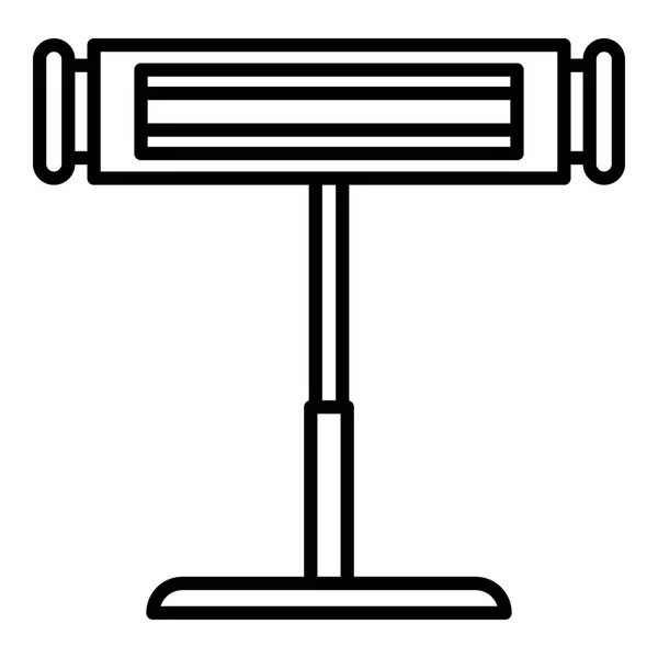 Commerciële stand kachel pictogram, Kaderstijl — Stockvector