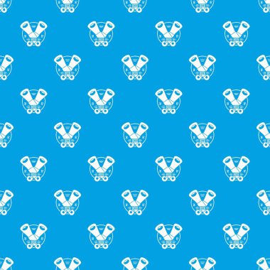 Hasır desen vektör kesintisiz mavi