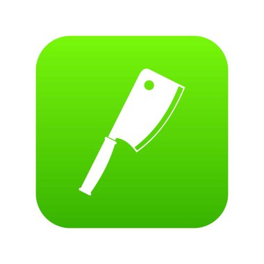 Et bıçağı simgesi dijital yeşil