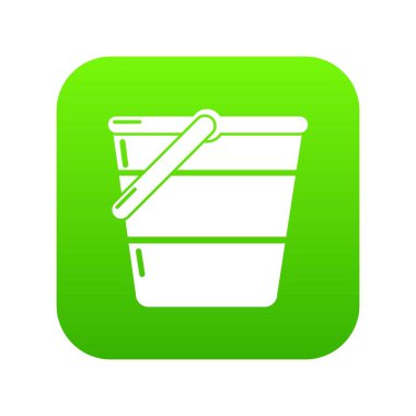 Kova yeşil simge vektör