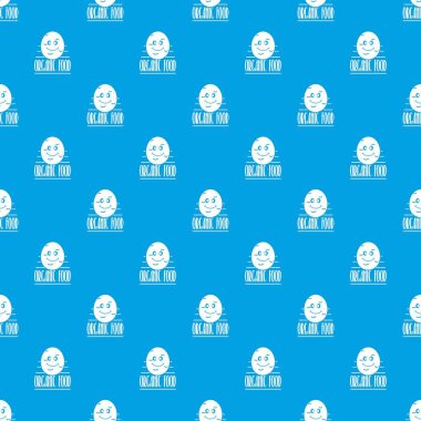 Patates desen vektör kesintisiz mavi