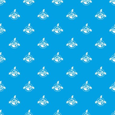 Yeşil gezegen desen vektör kesintisiz mavi