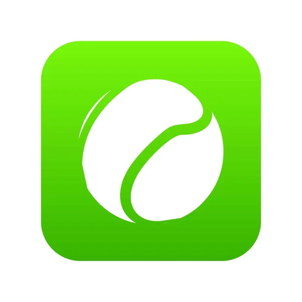 Tennis bal pictogram groen vector — Stockvector