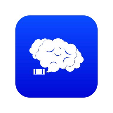 Göz yaşartıcı gaz simgesi dijital mavi