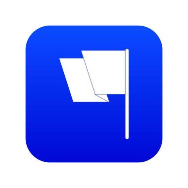 Bayrak simgesini dijital mavi