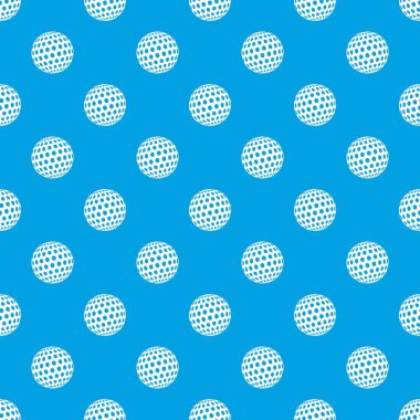 Golf topu desen vektör kesintisiz mavi