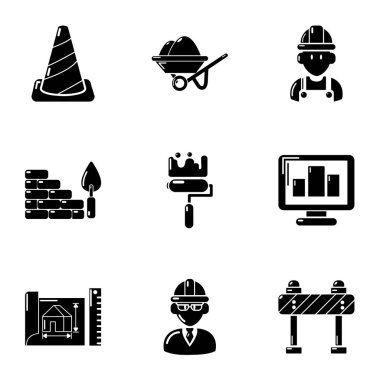Yedek Icons set, basit tarzı