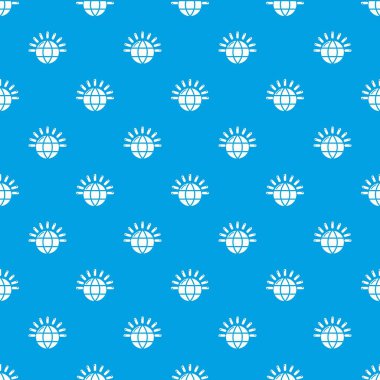 Küresel iletişim desen vektör kesintisiz mavi