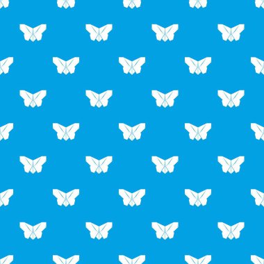 Origami kelebek desen vektör kesintisiz mavi