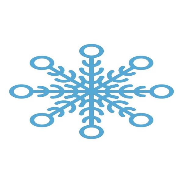 Icono abstracto de copo de nieve, estilo isométrico — Archivo Imágenes Vectoriales