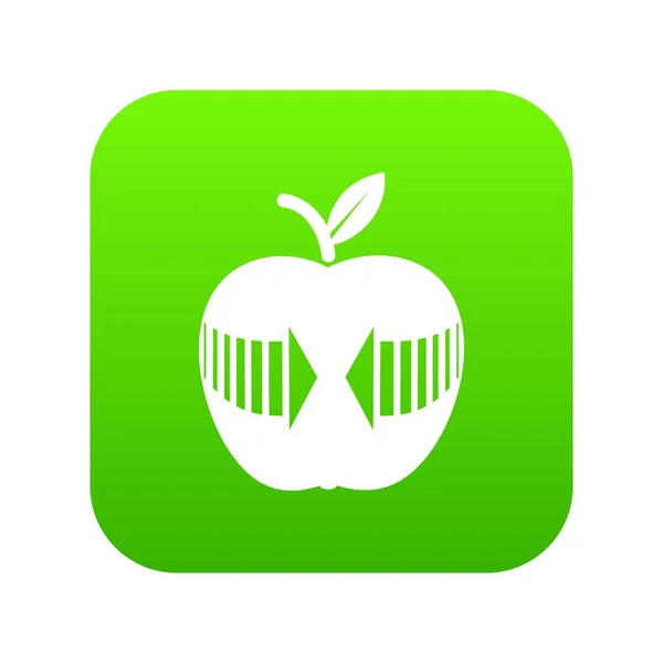 Pijl apple pictogram groen vector — Stockvector