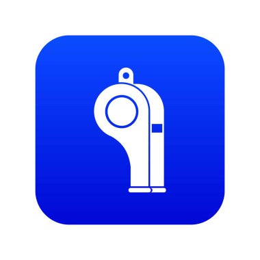 Düdük simgesi dijital mavi