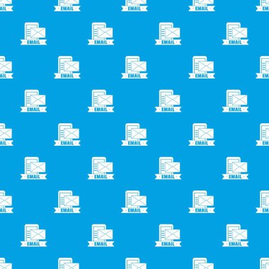 E-posta desen vektör kesintisiz mavi