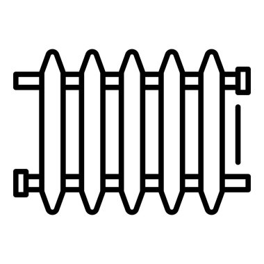 Eski radyatör simgesi, anahat stili