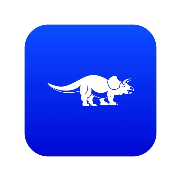 Цифровой синий значок стиракозавра — стоковый вектор