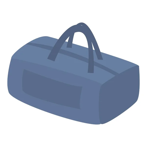 Icona borsa da viaggio blu, stile isometrico — Vettoriale Stock