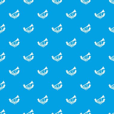 Trompet desen vektör kesintisiz mavi