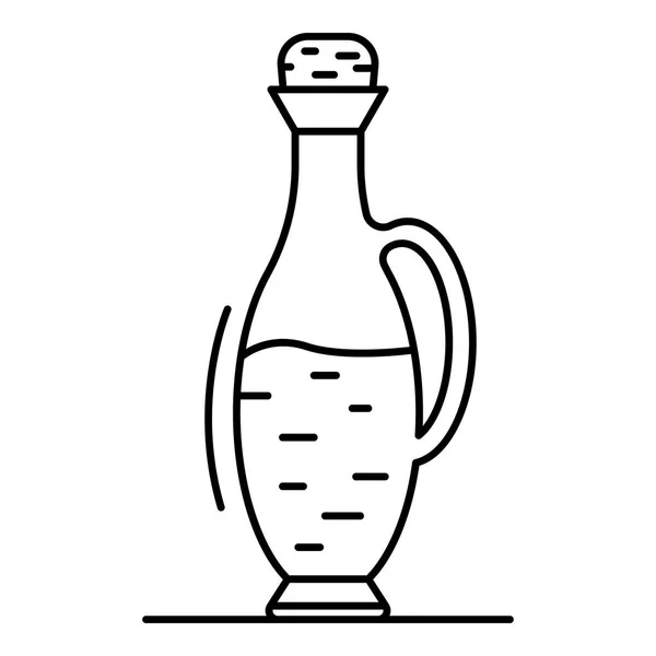 Balsamico-Essigflasche Symbol, Umriss Stil — Stockvektor
