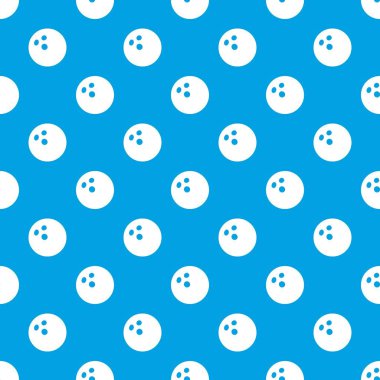 Bowling topu desen vektör kesintisiz mavi