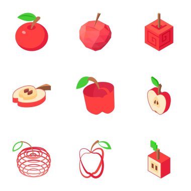 Getireyim Icons set, izometrik stili