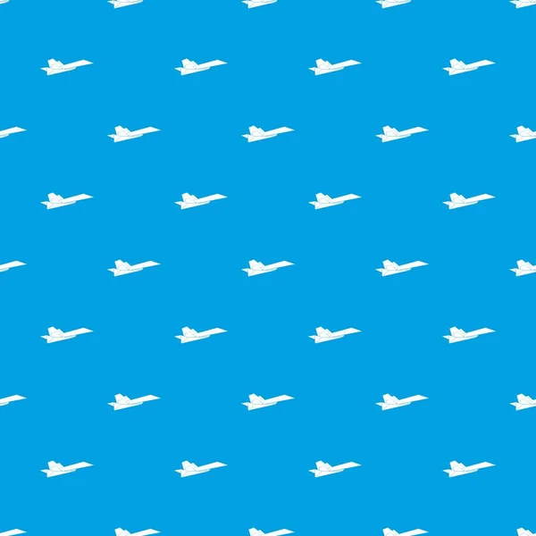 Origami airplane pattern vector seamless blue — Stock Vector