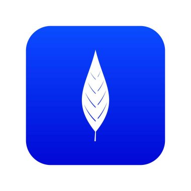 Yaprak willow simgesi dijital mavi