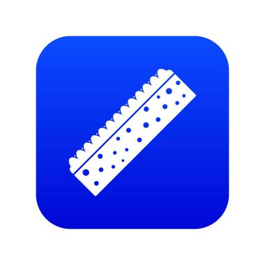 Sünger Temizlik için simge dijital mavi