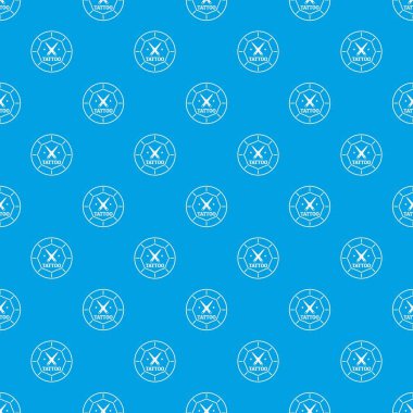 Dövme sanat desen vektör kesintisiz mavi