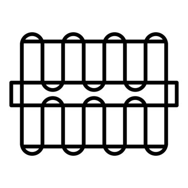 Kalorifer borusu simgesi, anahat stili