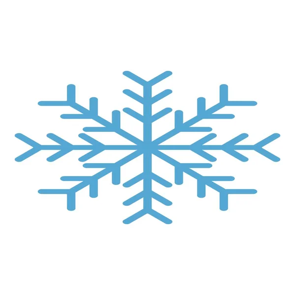 Inverno ícone floco de neve, estilo isométrico — Vetor de Stock