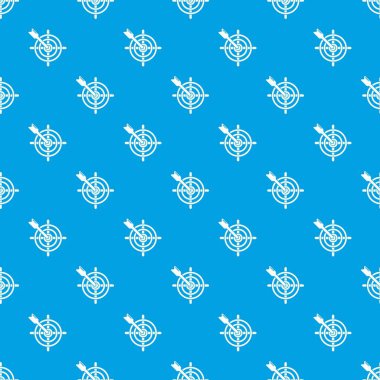 Ok hedef desen vektör kesintisiz mavi