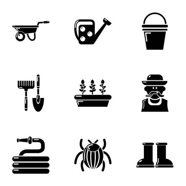 Büyük bahçe simgeler kümesi, basit tarzı