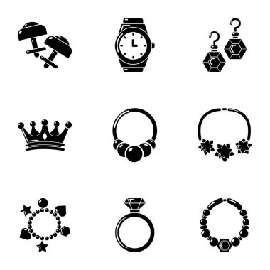 Eardrop Icons set, basit tarzı