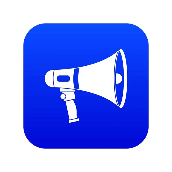 Megafon ikona cyfrowy niebieski — Wektor stockowy