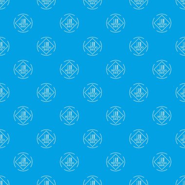 Dövme piktogram desen vektör kesintisiz mavi