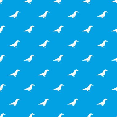 Origami kuzgun desen vektör kesintisiz mavi