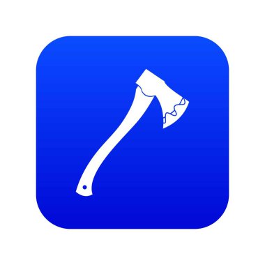 Balta içinde kan simgesi dijital mavi