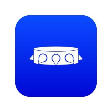 Rock yaka simgesi dijital mavi