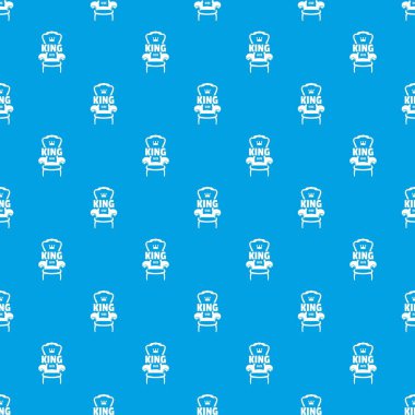 Kraliyet koltuk desen vektör kesintisiz mavi