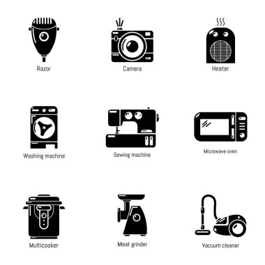 Retro Icons set, basit tarzı
