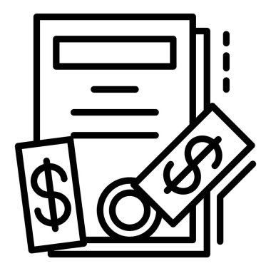 Rüşvet simgesi, anahat stili