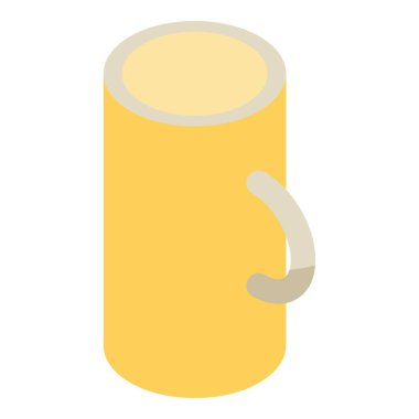 Bira simgesinin, izometrik tarzı tam kupa